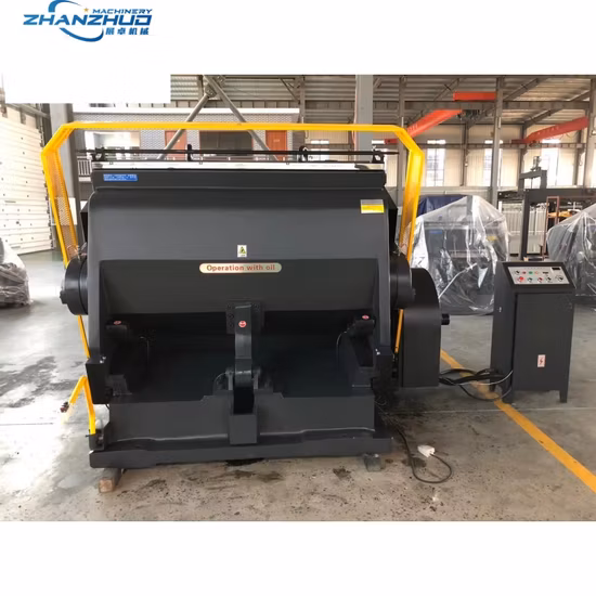 Máquina plegadora y troqueladora manual